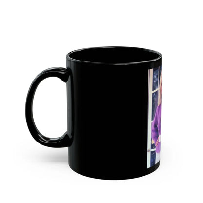 Loni Anderson #53 (Vintage Female Icon) Black Coffee Mug-Go Mug Yourself