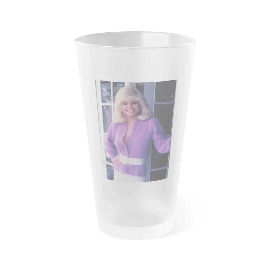Loni Anderson #53 (Vintage Female Icon) Frosted Pint Glass 16oz 16oz Frosted - Go Mug Yourself