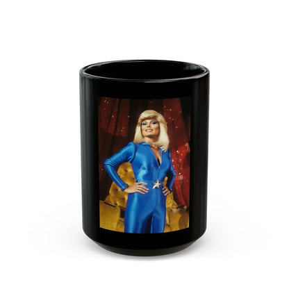 Loni Anderson #54 (Vintage Female Icon) Black Coffee Mug-15oz-Go Mug Yourself