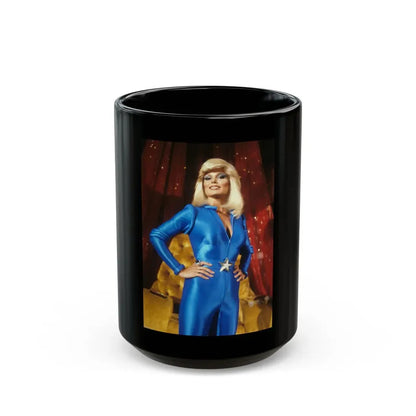 Loni Anderson #54 (Vintage Female Icon) Black Coffee Mug 15oz - Go Mug Yourself