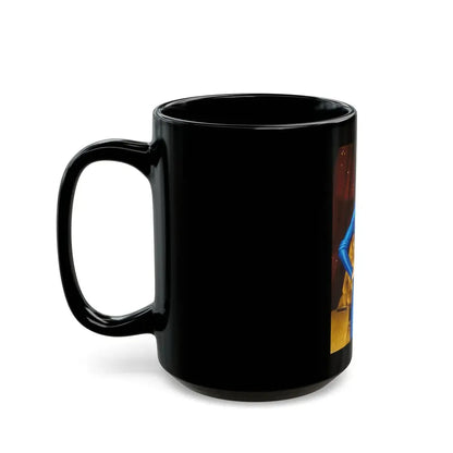 Loni Anderson #54 (Vintage Female Icon) Black Coffee Mug - Go Mug Yourself