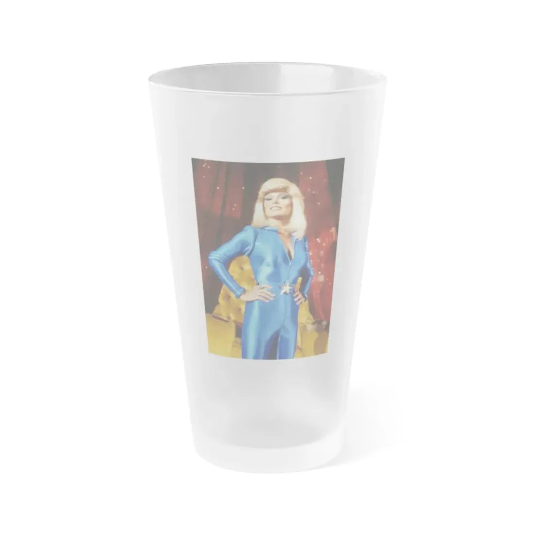 Loni Anderson #54 (Vintage Female Icon) Frosted Pint Glass 16oz 16oz Frosted - Go Mug Yourself