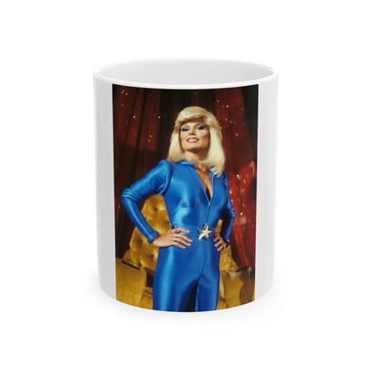 Loni Anderson #54 (Vintage Female Icon) White Coffee Mug-11oz-Go Mug Yourself