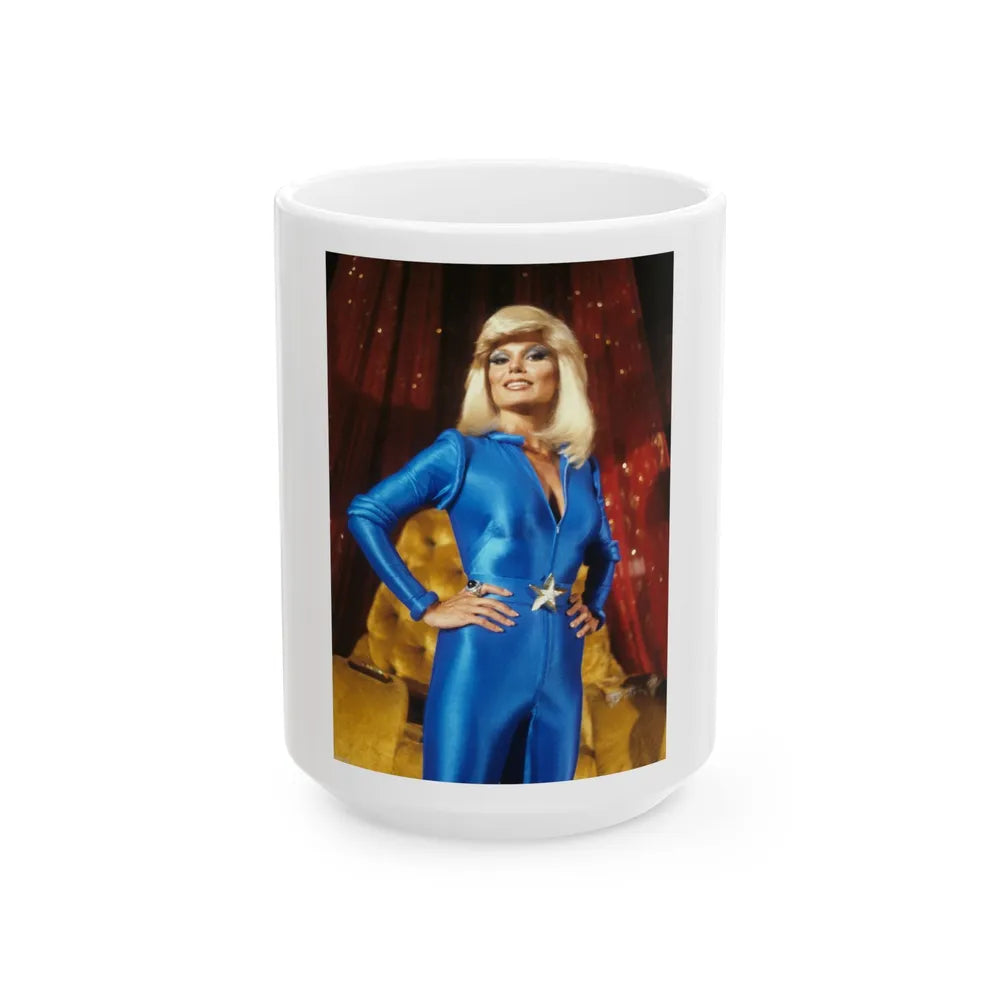 Loni Anderson #54 (Vintage Female Icon) White Coffee Mug-15oz-Go Mug Yourself