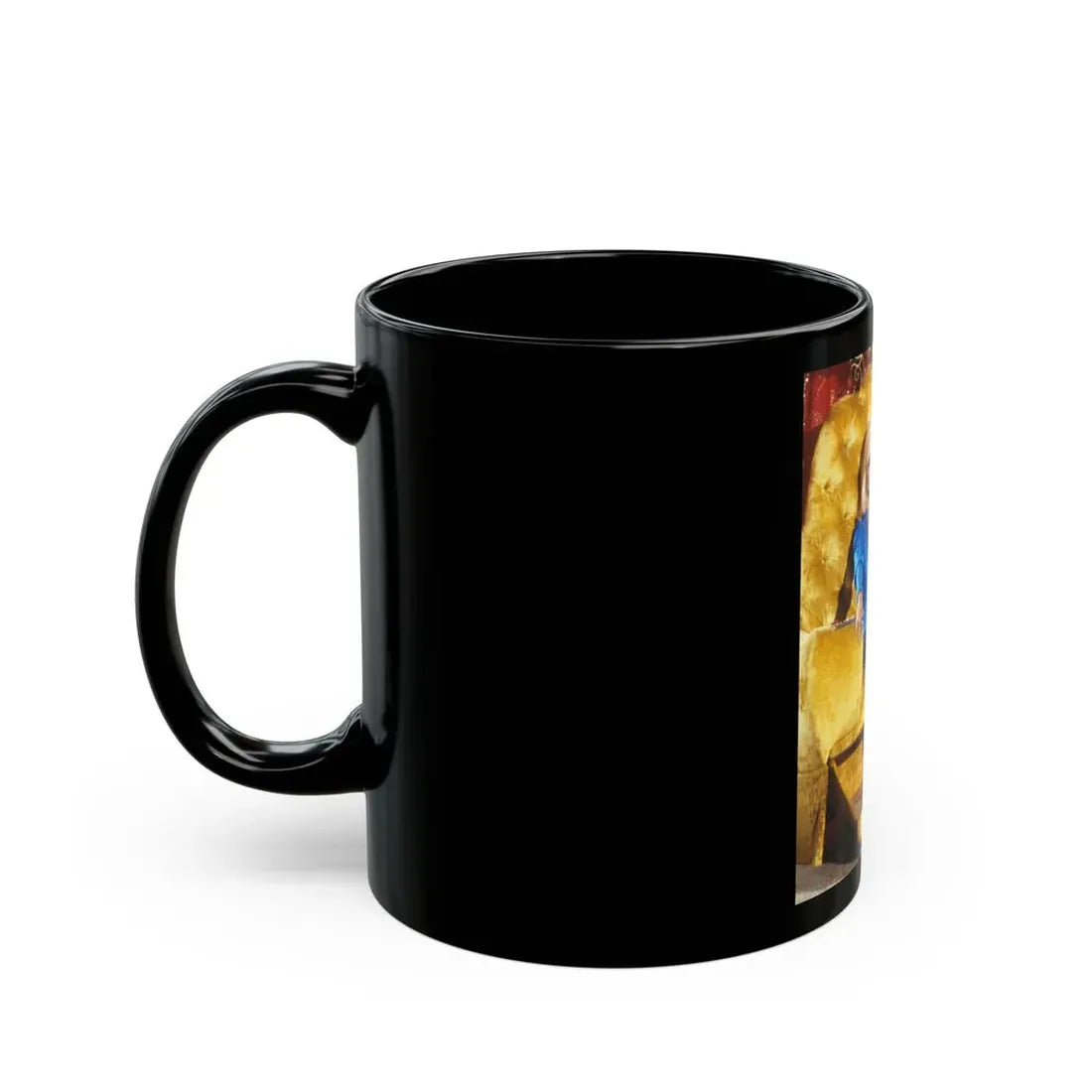 Loni Anderson #55 (Vintage Female Icon) Black Coffee Mug - Go Mug Yourself