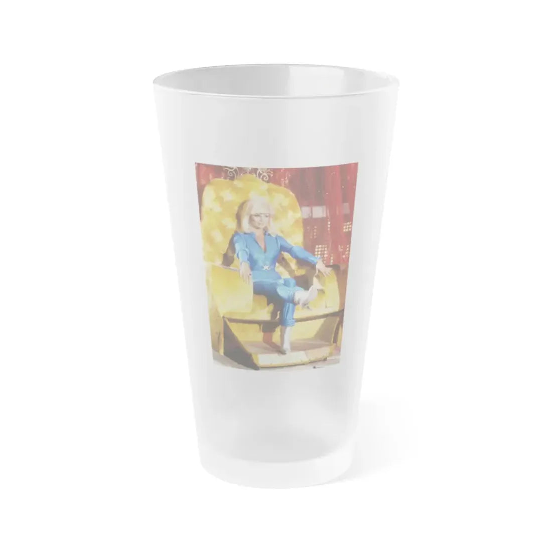 Loni Anderson #55 (Vintage Female Icon) Frosted Pint Glass 16oz 16oz Frosted - Go Mug Yourself
