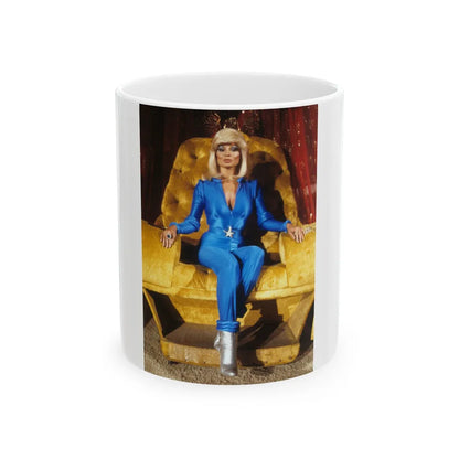 Loni Anderson #56 (Vintage Female Icon) White Coffee Mug-11oz-Go Mug Yourself