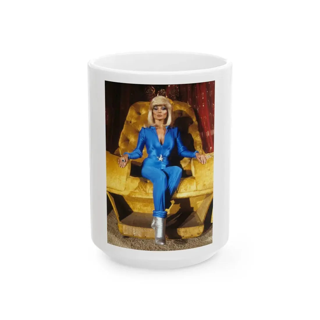 Loni Anderson #56 (Vintage Female Icon) White Coffee Mug 15oz - Go Mug Yourself