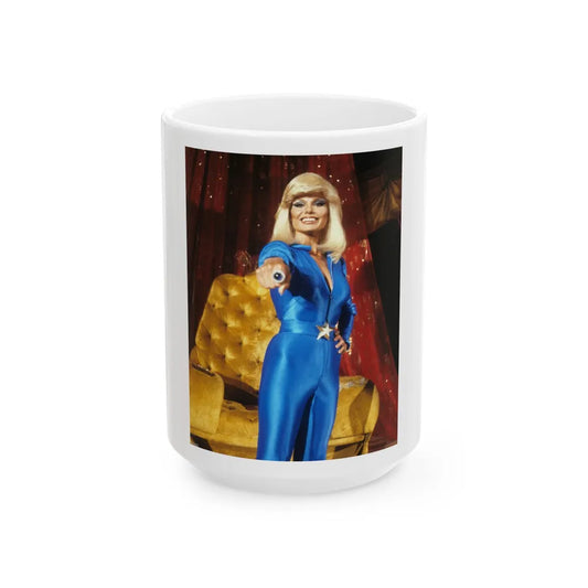 Loni Anderson #57 (Vintage Female Icon) White Coffee Mug-15oz-Go Mug Yourself