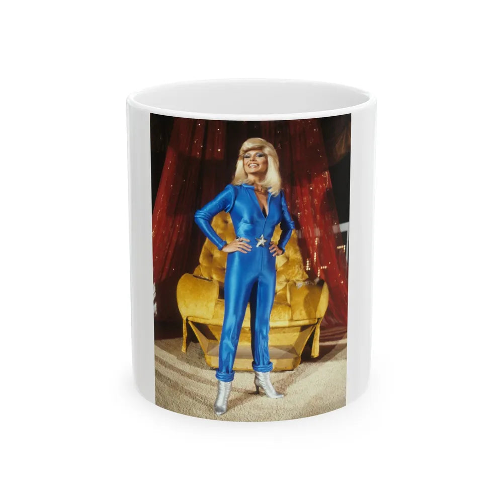 Loni Anderson #58 (Vintage Female Icon) White Coffee Mug-11oz-Go Mug Yourself