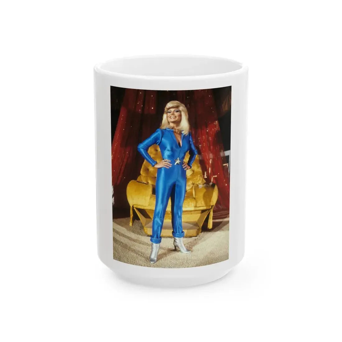 Loni Anderson #58 (Vintage Female Icon) White Coffee Mug 15oz - Go Mug Yourself