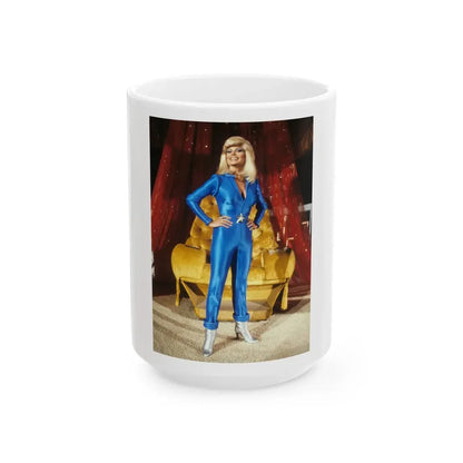 Loni Anderson #58 (Vintage Female Icon) White Coffee Mug 15oz - Go Mug Yourself