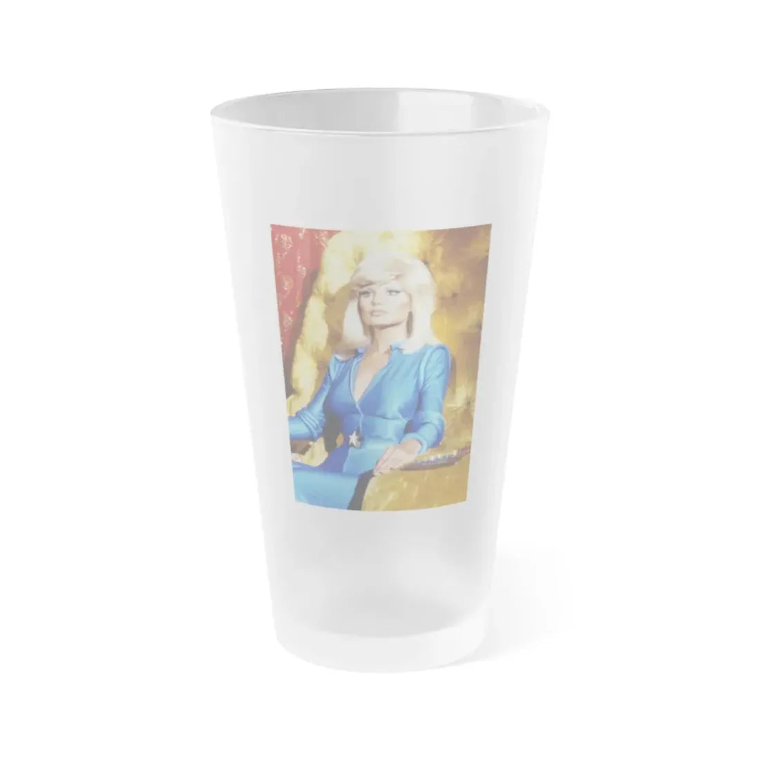 Loni Anderson #60 (Vintage Female Icon) Frosted Pint Glass 16oz 16oz Frosted - Go Mug Yourself