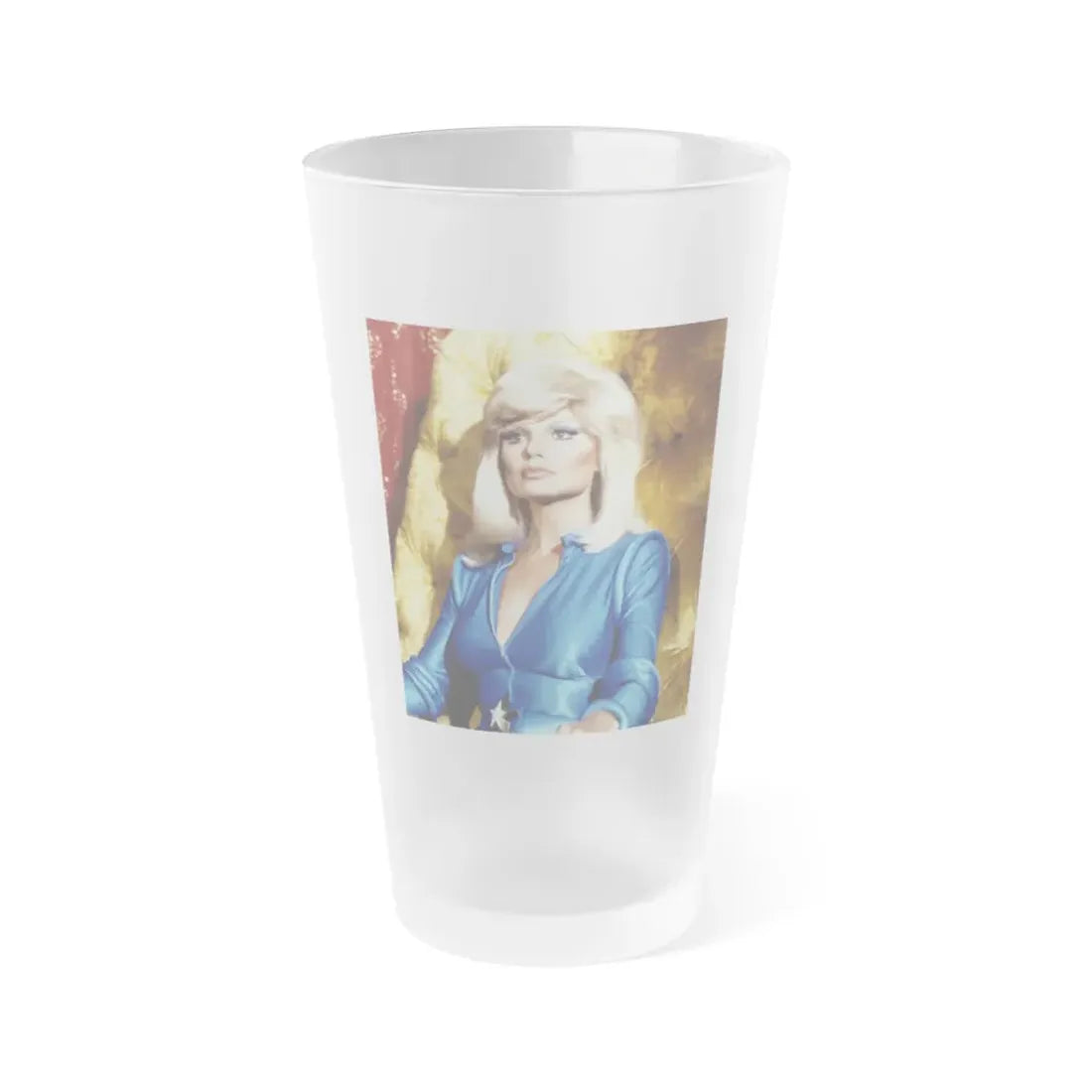Loni Anderson #61 (Vintage Female Icon) Frosted Pint Glass 16oz 16oz Frosted - Go Mug Yourself
