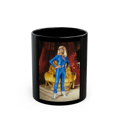 Loni Anderson #63 (Vintage Female Icon) Black Coffee Mug-11oz-Go Mug Yourself