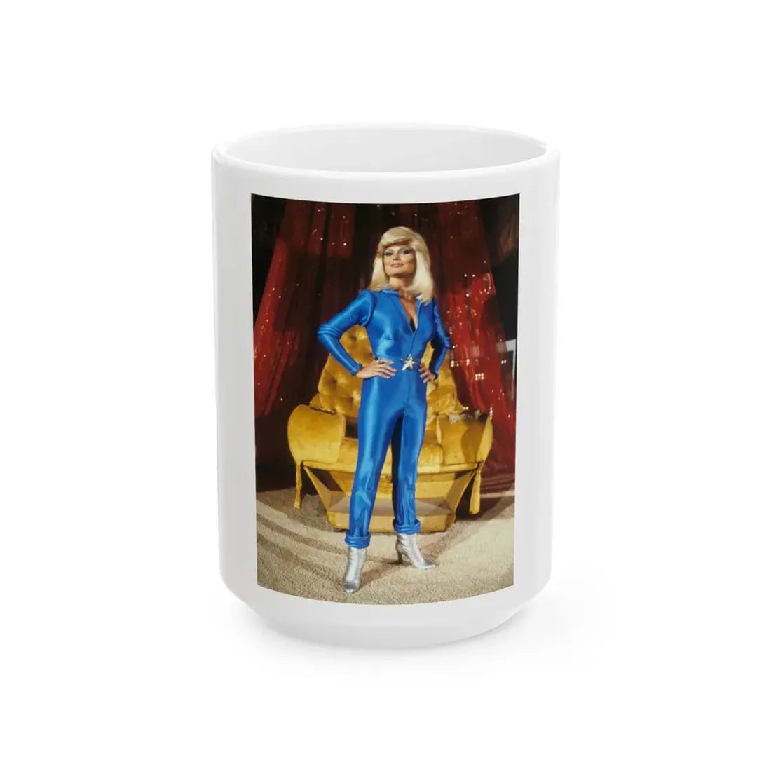 Loni Anderson #63 (Vintage Female Icon) White Coffee Mug 15oz - Go Mug Yourself