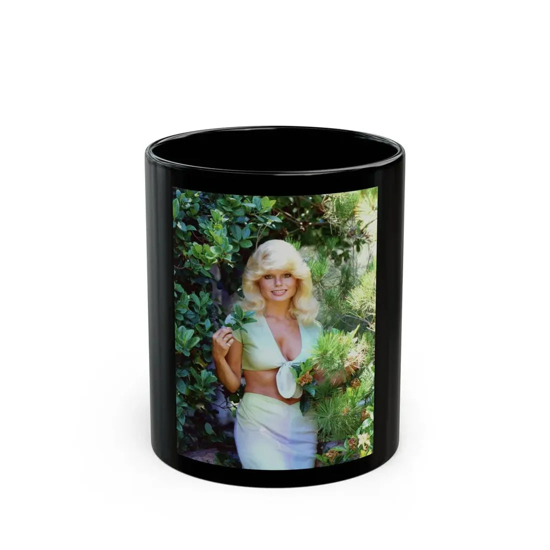 Loni Anderson #68 (Vintage Female Icon) Black Coffee Mug 11oz - Go Mug Yourself