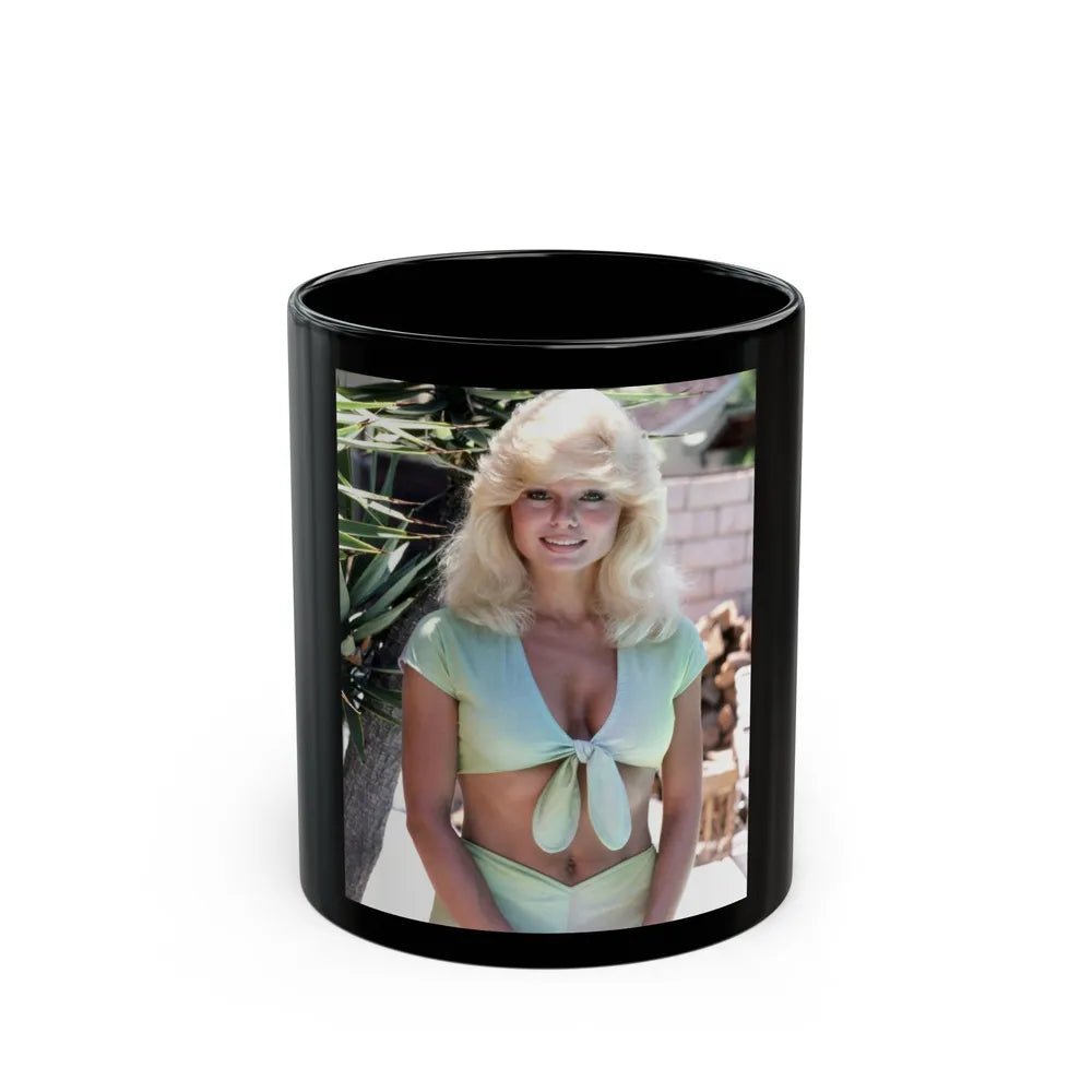 Loni Anderson #69 (Vintage Female Icon) Black Coffee Mug-11oz-Go Mug Yourself