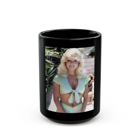 Loni Anderson #69 (Vintage Female Icon) Black Coffee Mug 15oz - Go Mug Yourself