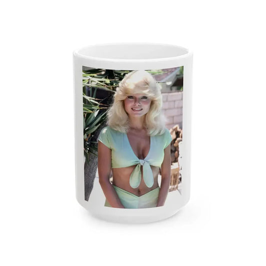 Loni Anderson #69 (Vintage Female Icon) White Coffee Mug 15oz - Go Mug Yourself