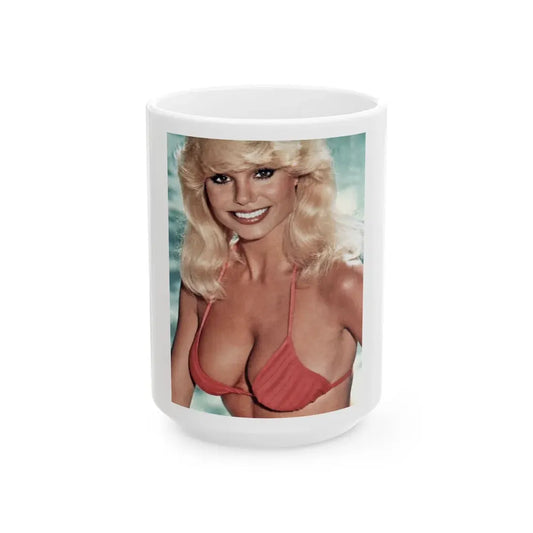 Loni Anderson #72 (Vintage Female Icon) White Coffee Mug 15oz - Go Mug Yourself