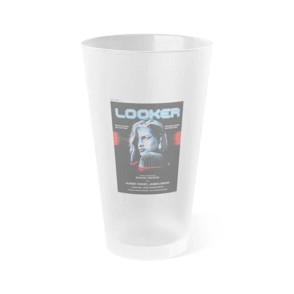 LOOKER (BELGIAN) 1981 Movie Poster - Frosted Pint Glass 16oz-Go Mug Yourself