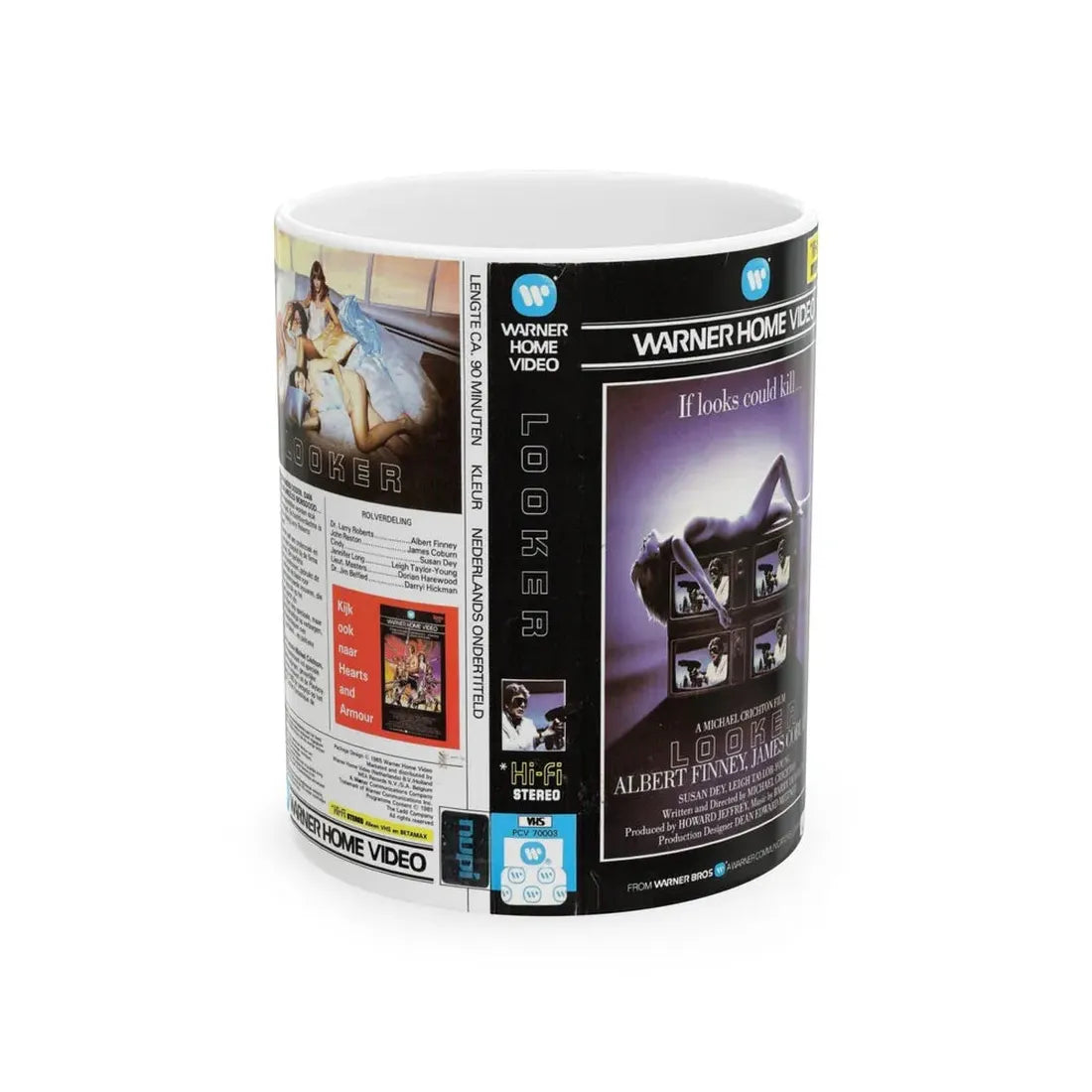 LOOKER (VHS COVER) - White Coffee Mug 11oz - Go Mug Yourself
