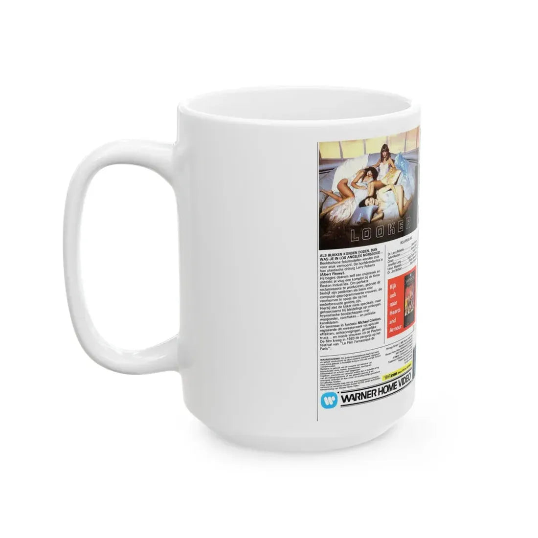 LOOKER (VHS COVER) - White Coffee Mug - Go Mug Yourself