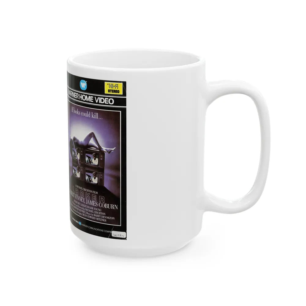 LOOKER (VHS COVER) - White Coffee Mug-Go Mug Yourself