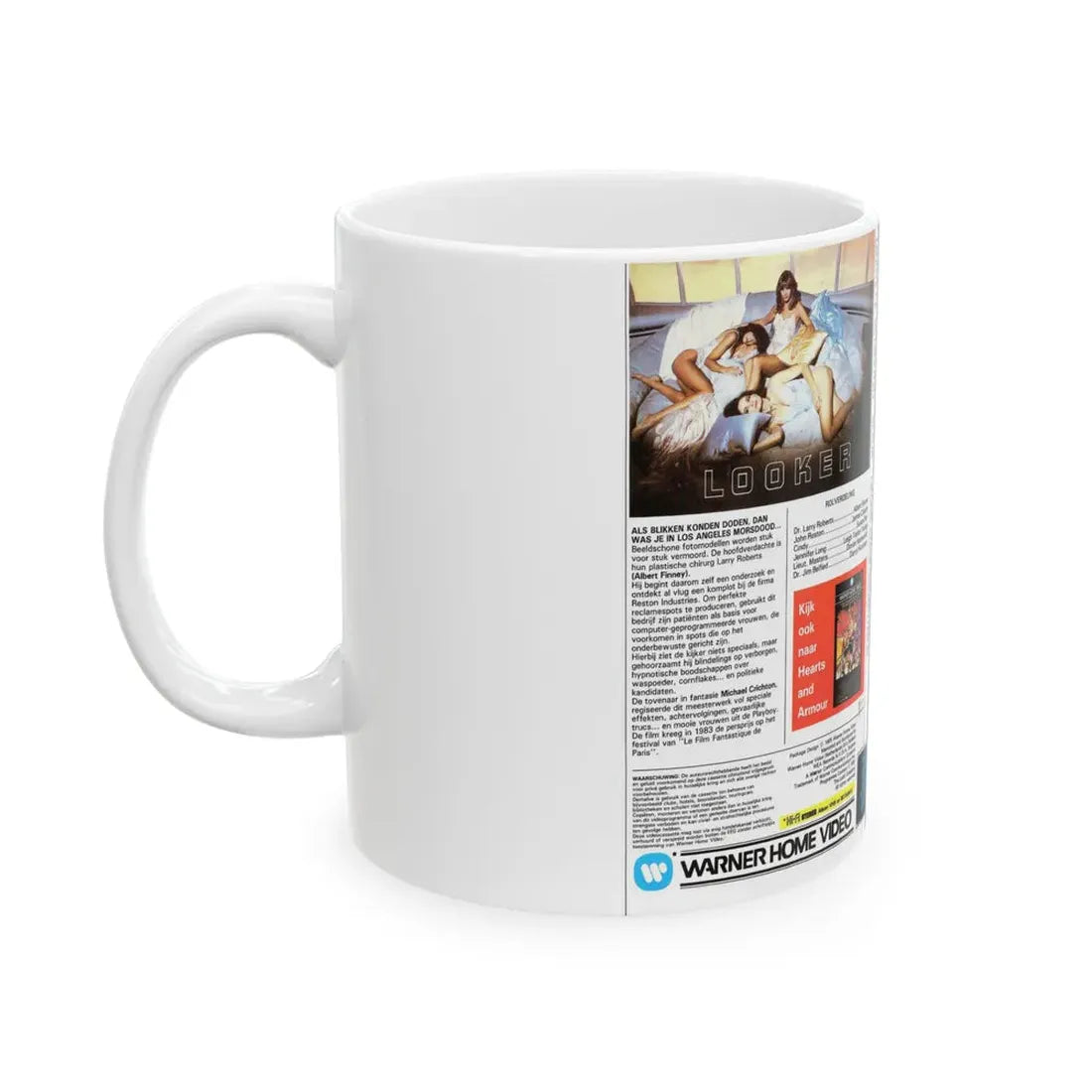LOOKER (VHS COVER) - White Coffee Mug - Go Mug Yourself