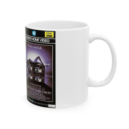 LOOKER (VHS COVER) - White Coffee Mug - Go Mug Yourself