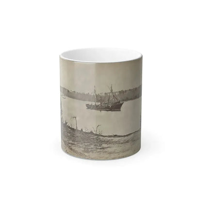 Looking Down James River From Dutch Gap, February 1865 (U.S. Civil War) Color Changing Coffee Mug 11oz Default Title 11oz - Go Mug Yourself