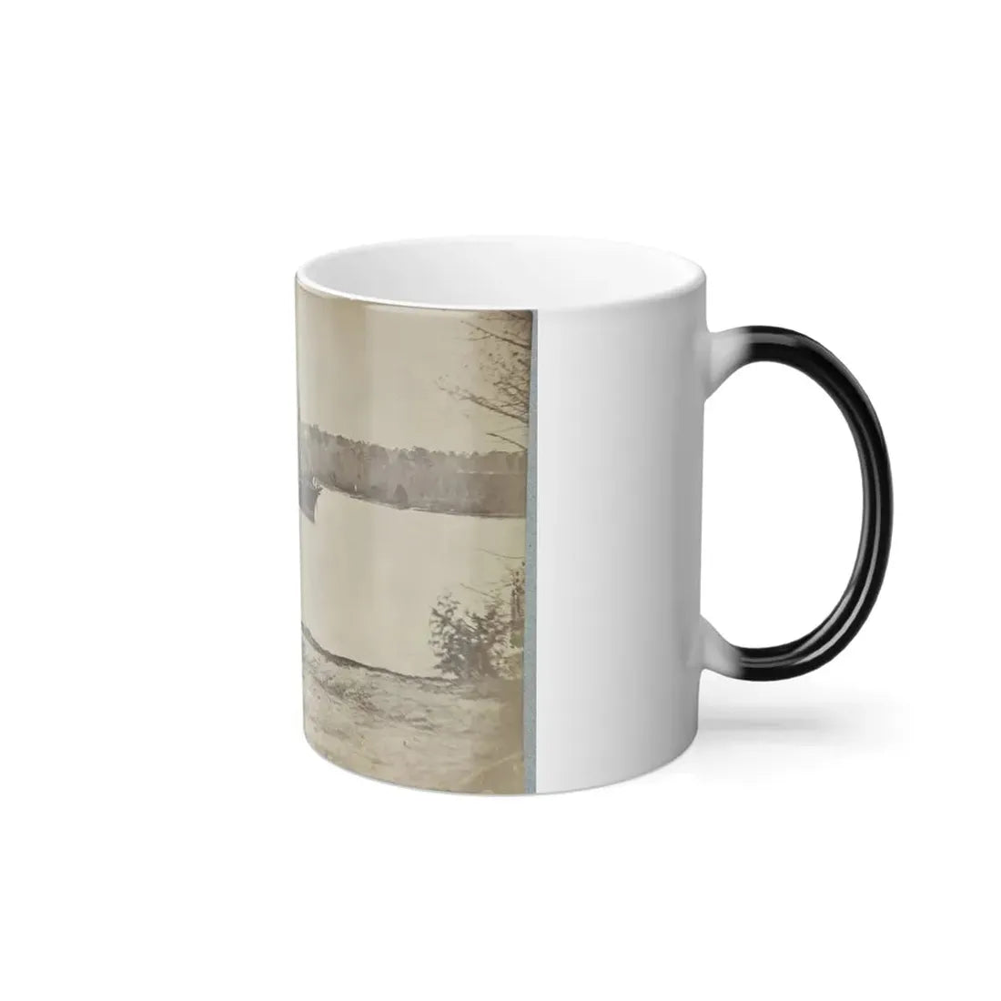 Looking Down James River From Dutch Gap, February 1865 (U.S. Civil War) Color Changing Coffee Mug 11oz - Go Mug Yourself