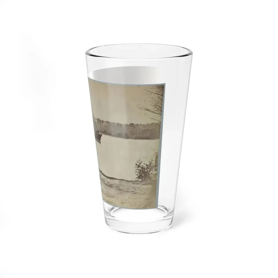 Looking Down James River From Dutch Gap, February 1865 (U.S. Civil War) Pint Glass 16oz - Go Mug Yourself