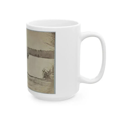 Looking Down James River From Dutch Gap, February 1865 (U.S. Civil War) White Coffee Mug - Go Mug Yourself