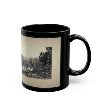 Looking Down The Valley Of Running-Water Creek From Near Whiteside's, Tenn., Nashville & Chattanooga R.R. Bridge On The Left (U.S. Civil War) Black Coffee Mug - Go Mug Yourself