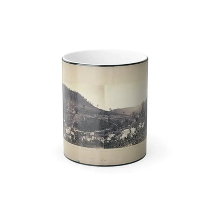 Looking Down the Valley of Running-Water Creek From Near Whiteside's, Tenn., Nashville & Chattanooga R.R. Bridge on the Left (U.S. Civil War) Color Changing Coffee Mug 11oz Default Title 11oz - Go Mug Yourself