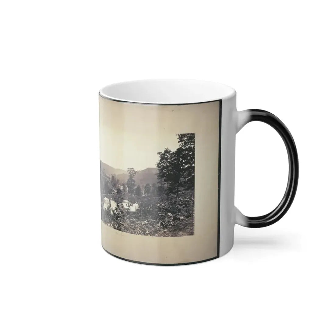 Looking Down the Valley of Running-Water Creek From Near Whiteside's, Tenn., Nashville & Chattanooga R.R. Bridge on the Left (U.S. Civil War) Color Changing Coffee Mug 11oz - Go Mug Yourself