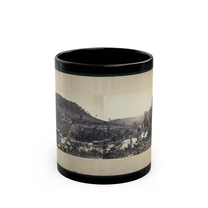 Looking Down The Valley Of Running-Water Creek From Near Whiteside's, Tenn., Nashville & Chattanooga R.R. Bridge On The Left (U.S. Civil War) Black Coffee Mug-11oz-Go Mug Yourself