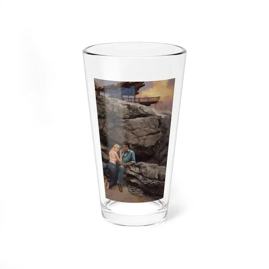 Looking for Ginger North, Gold Medal paperback cover, 1980 (Attributed) - Pint Glass 16oz 16oz - Go Mug Yourself