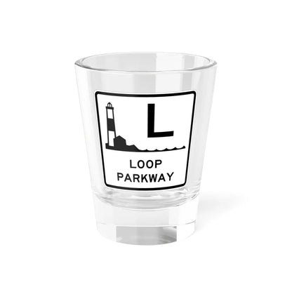Loop Pkwy Shield (New York) (Road Sign) Shot Glass 1.5oz 1.5oz - Go Mug Yourself