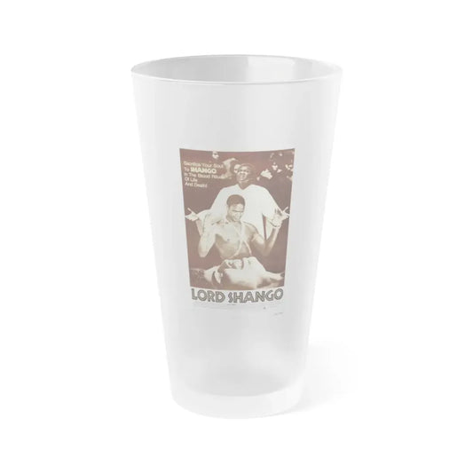LORD SHANGO 1975 Movie Poster - Frosted Pint Glass 16oz Default Title - Go Mug Yourself