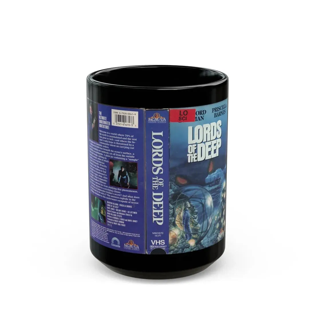 LORDS OF THE DEEP (VHS COVER) - Black Coffee Mug 15oz - Go Mug Yourself