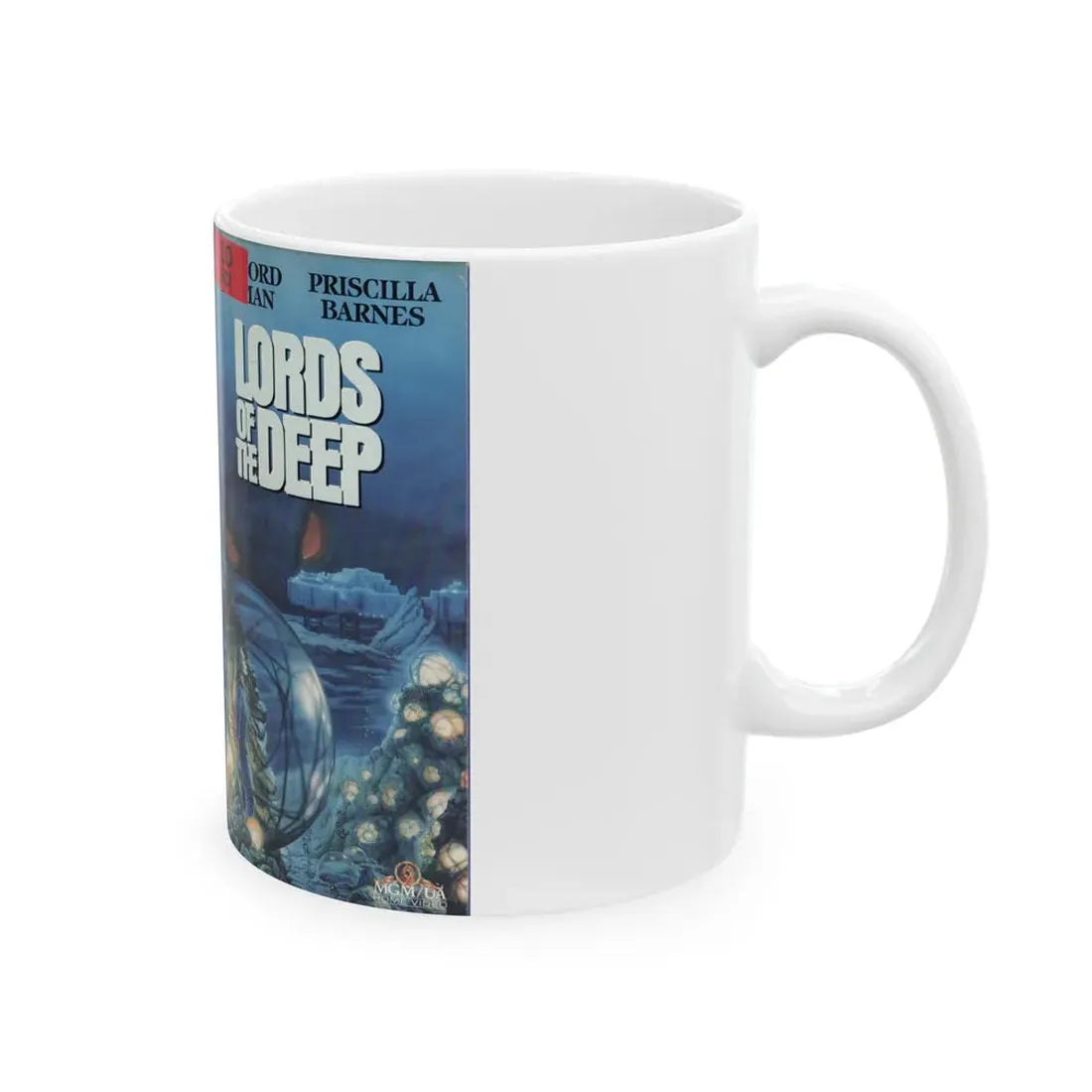 LORDS OF THE DEEP (VHS COVER) - White Coffee Mug - Go Mug Yourself