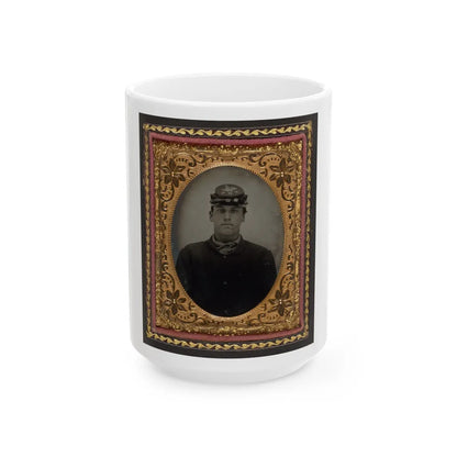 Lorenzo Hawkins Of Company I, 12th Regiment New Hampshire Volunteers (U.S. Civil War) White Coffee Mug-15oz-Go Mug Yourself