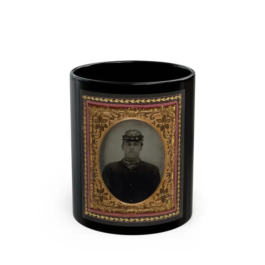 Lorenzo Hawkins Of Company I, 12th Regiment New Hampshire Volunteers (U.S. Civil War) Black Coffee Mug 11oz - Go Mug Yourself