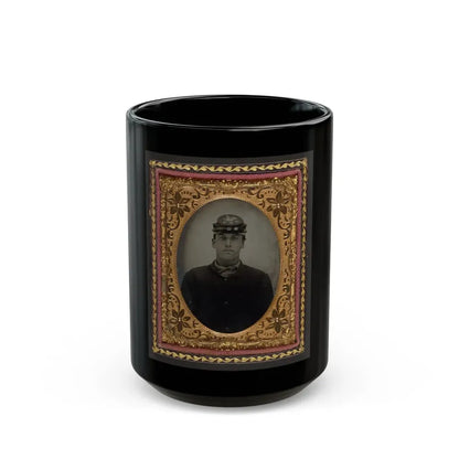 Lorenzo Hawkins Of Company I, 12th Regiment New Hampshire Volunteers (U.S. Civil War) Black Coffee Mug 15oz - Go Mug Yourself