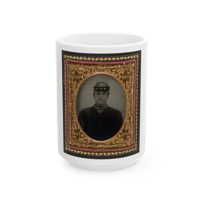 Lorenzo Hawkins Of Company I, 12th Regiment New Hampshire Volunteers (U.S. Civil War) White Coffee Mug 15oz - Go Mug Yourself