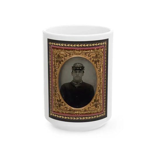 Lorenzo Hawkins Of Company I, 12th Regiment New Hampshire Volunteers (U.S. Civil War) White Coffee Mug 15oz - Go Mug Yourself