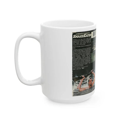 LORENZO LAMAS IN SNAKE EATER (VHS COVER) - White Coffee Mug - Go Mug Yourself